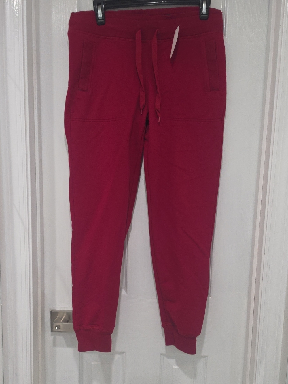 Norma Kamali Red Track Joggers